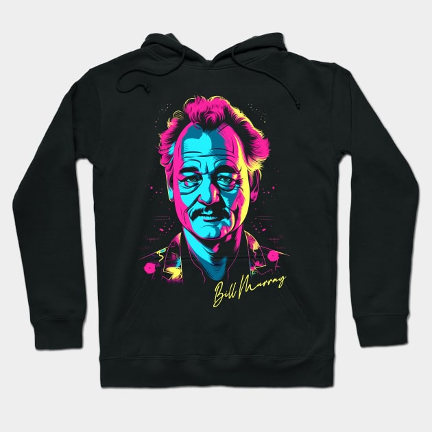 Bill Murray / Retro 80s Fan Design Hoodie by DankFutura